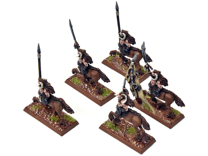 Games Workshop BEASTMEN 5 Centigor Herds #1 PRO PAINTED Metal