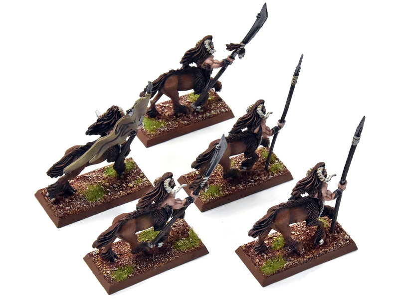 Games Workshop BEASTMEN 5 Centigor Herds #1 PRO PAINTED Metal