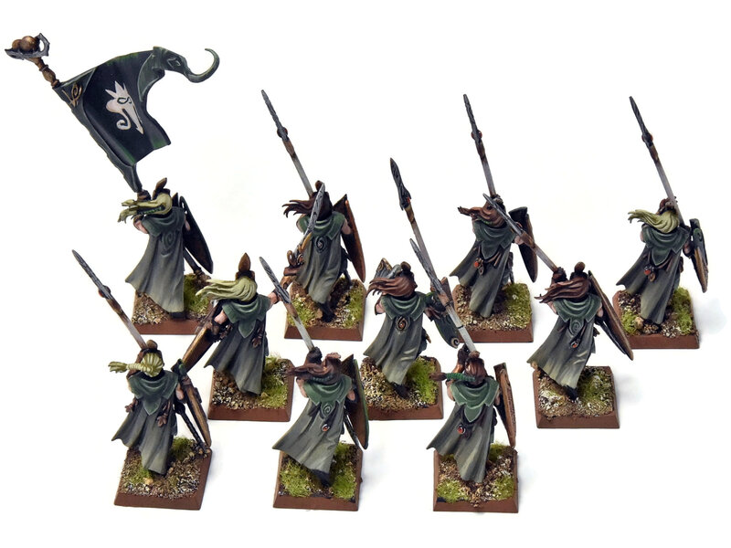 Games Workshop WOOD ELVES 10 Eternal Guards #1 PRO PAINTED Warhammer Fantasy