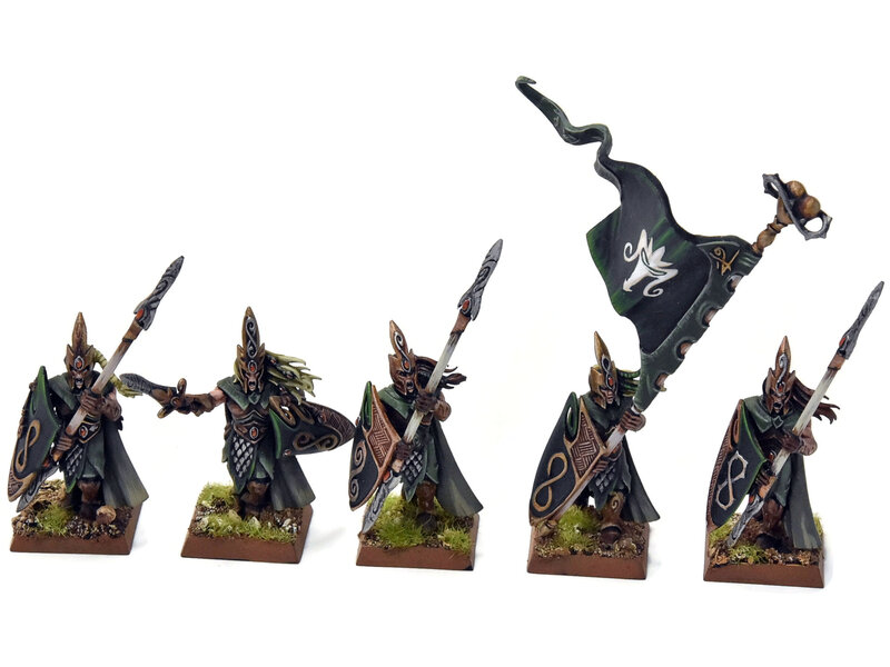 Games Workshop WOOD ELVES 10 Eternal Guards #1 PRO PAINTED Warhammer Fantasy