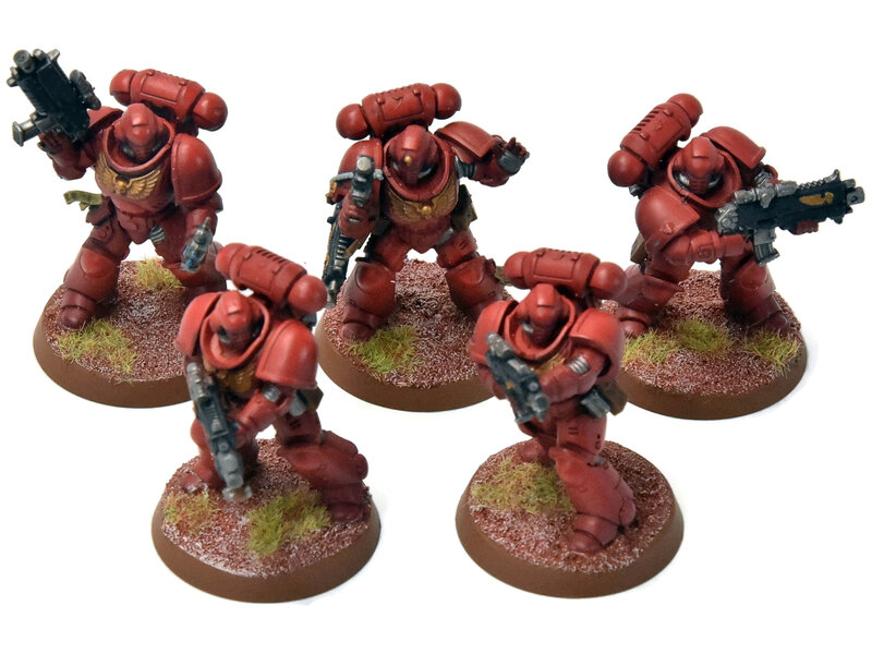 Games Workshop BLOOD ANGELS 5 Primaris Intercessors #3 WELL PAINTED Warhammer 40K