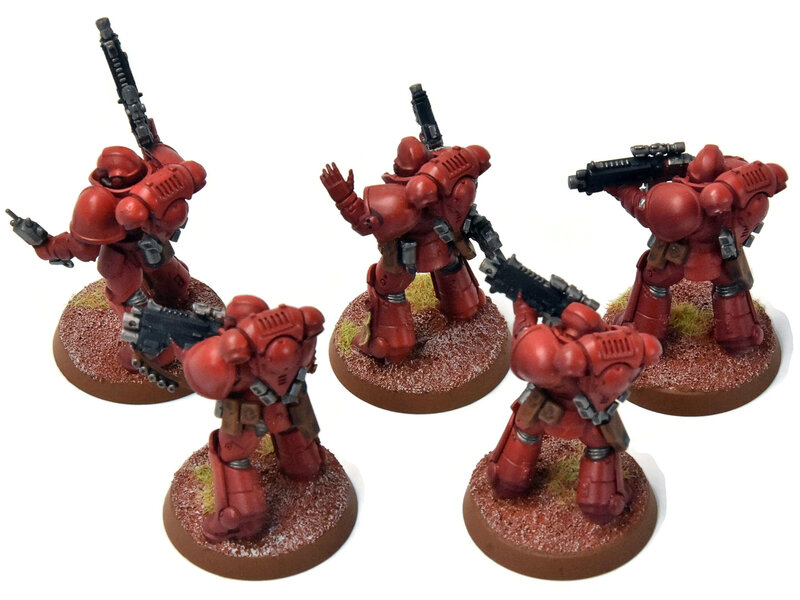 Games Workshop BLOOD ANGELS 5 Primaris Intercessors #3 WELL PAINTED Warhammer 40K