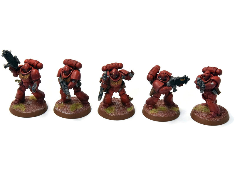 Games Workshop BLOOD ANGELS 5 Primaris Intercessors #3 WELL PAINTED Warhammer 40K