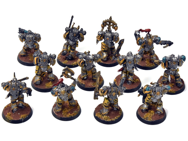 Games Workshop CHAOS SPACE MARINES 12 Chaos Legionnaries #2 Some Converted Warhammer 40K