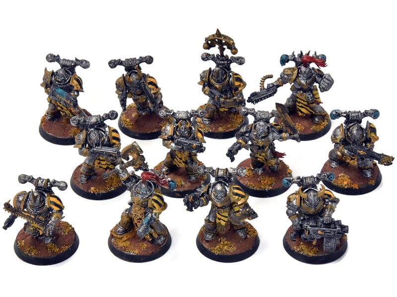 Games Workshop CHAOS SPACE MARINES 12 Chaos Legionnaries #2 Some Converted Warhammer 40K