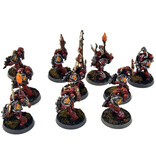 Games Workshop CHAOS SPACE MARINES World Eaters 10 Chaos Space Marines #3 WELL PAINTED 40K