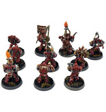 Games Workshop CHAOS SPACE MARINES World Eaters 10 Chaos Space Marines #3 WELL PAINTED 40K