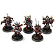 CHAOS SPACE MARINES World Eaters 5 Chaos Space Marines #2 WELL PAINTED 40K