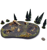 WARGAMING Pond Custom Scenery With Trees #1
