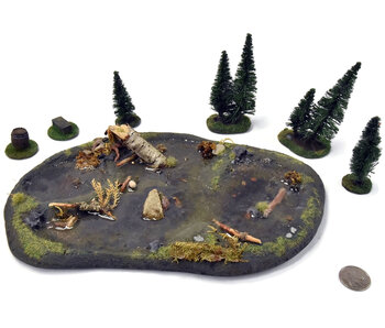 WARGAMING Pond Custom Scenery With Trees #1