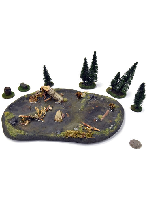 WARGAMING Pond Custom Scenery With Trees #1