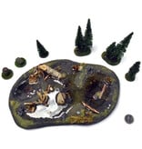 WARGAMING Pond Custom Scenery With Trees #1