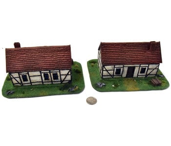 WARGAMING Scenery Terrain 2 Houses #1