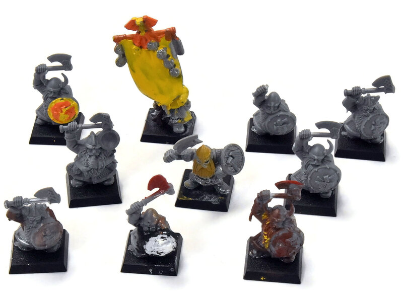 Games Workshop DWARFS 10 Dwarfs Warriors #2 Fantasy