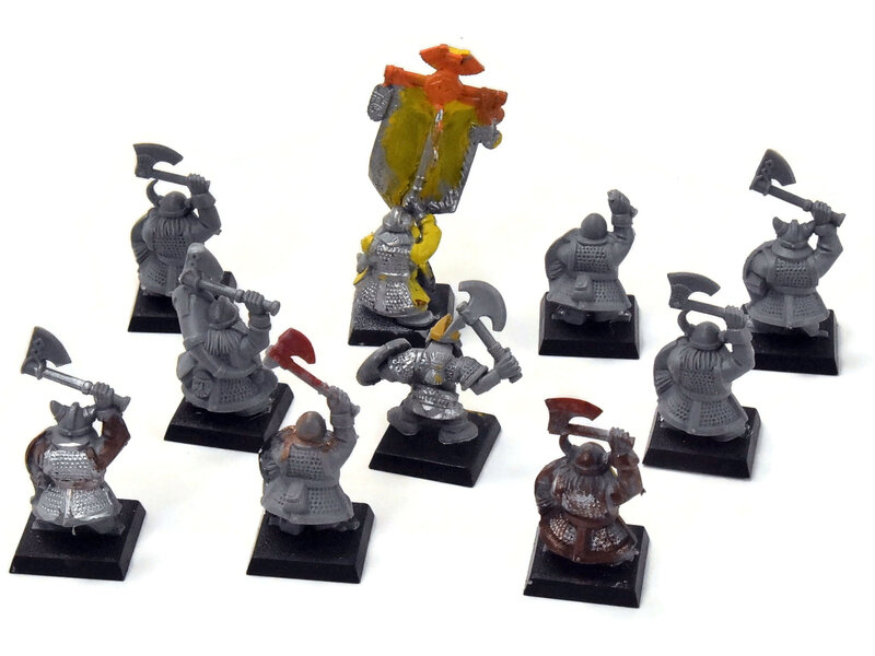 Games Workshop DWARFS 10 Dwarfs Warriors #2 Fantasy