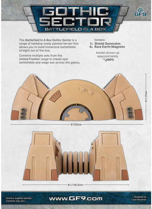 Battlefield In A Box - Gothic Sector United Frontier Shield Generator