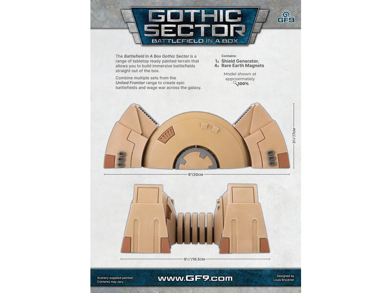 Battlefield in a Box Battlefield In A Box - Gothic Sector United Frontier Shield Generator