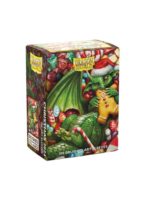 Dragon Shield Sleeves Brushed Art Christmas 2024 100ct