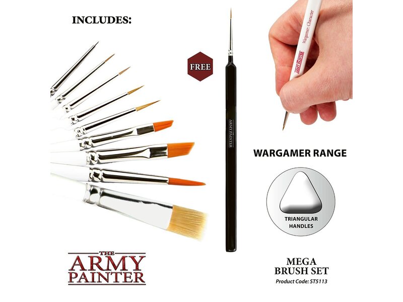 The Army Painter Wargames Mega Brush Set