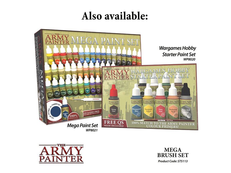 The Army Painter Wargames Mega Brush Set