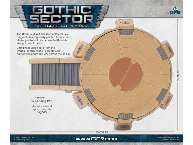 Battlefield in a Box Battlefield In A Box - Gothic Sector United Frontier Landing Pad