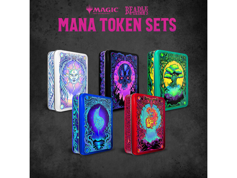 Magic The Gathering Beadle & Grimms Mtg Mana Token Set Black