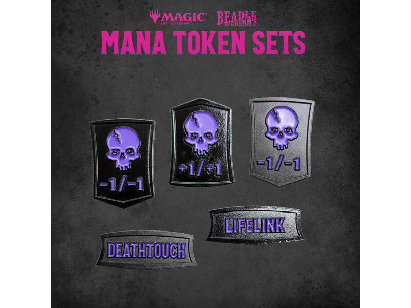 Magic The Gathering Beadle & Grimms Mtg Mana Token Set Black