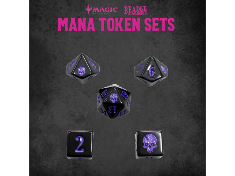 Magic The Gathering Beadle & Grimms Mtg Mana Token Set Black