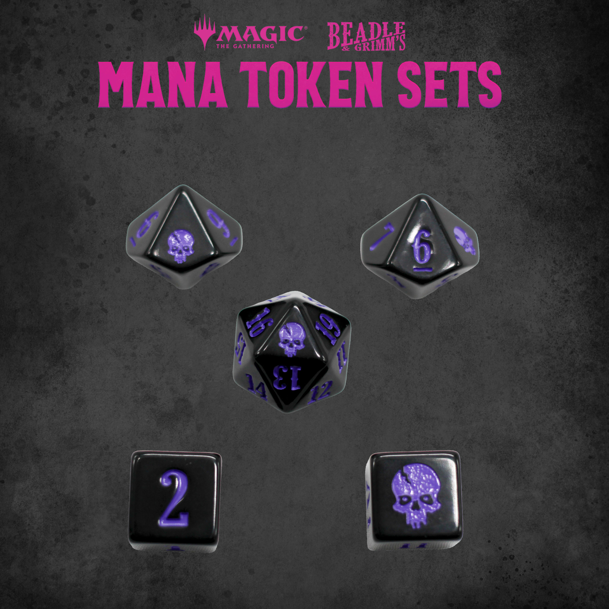 Beadle & Grimms Mtg Mana Token Set Black - Kingdom of the Titans