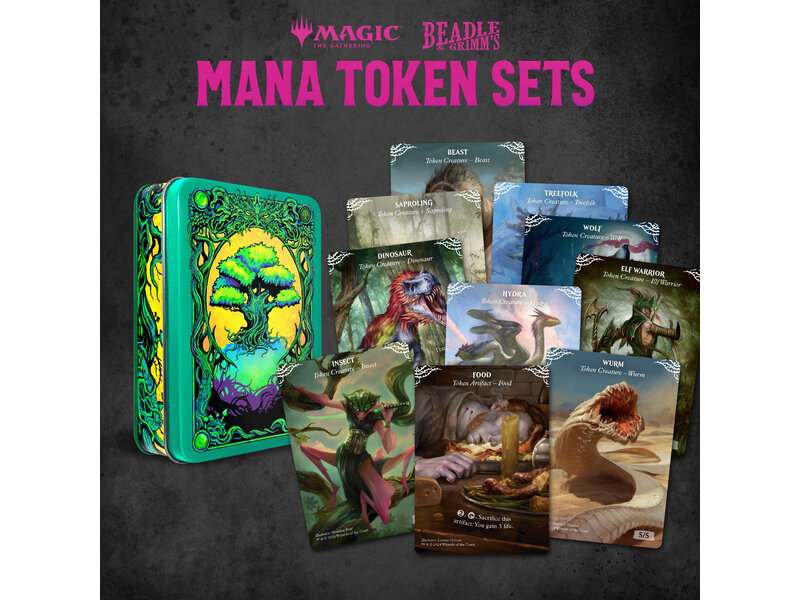Magic The Gathering Beadle & Grimms Mtg Mana Token Set Green