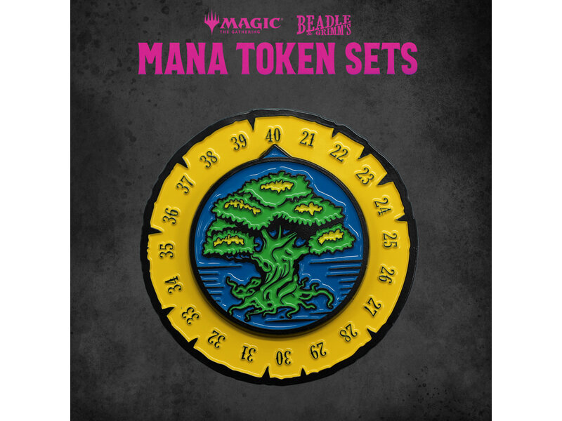 Magic The Gathering Beadle & Grimms Mtg Mana Token Set Green