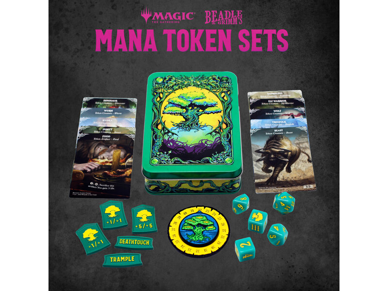 Magic The Gathering Beadle & Grimms Mtg Mana Token Set Green