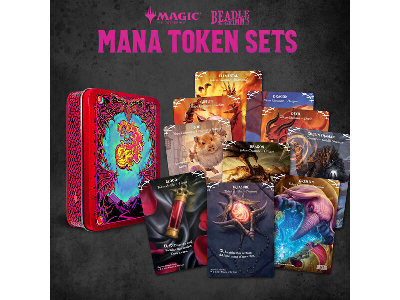 Magic The Gathering Beadle & Grimms Mtg Mana Token Set Red