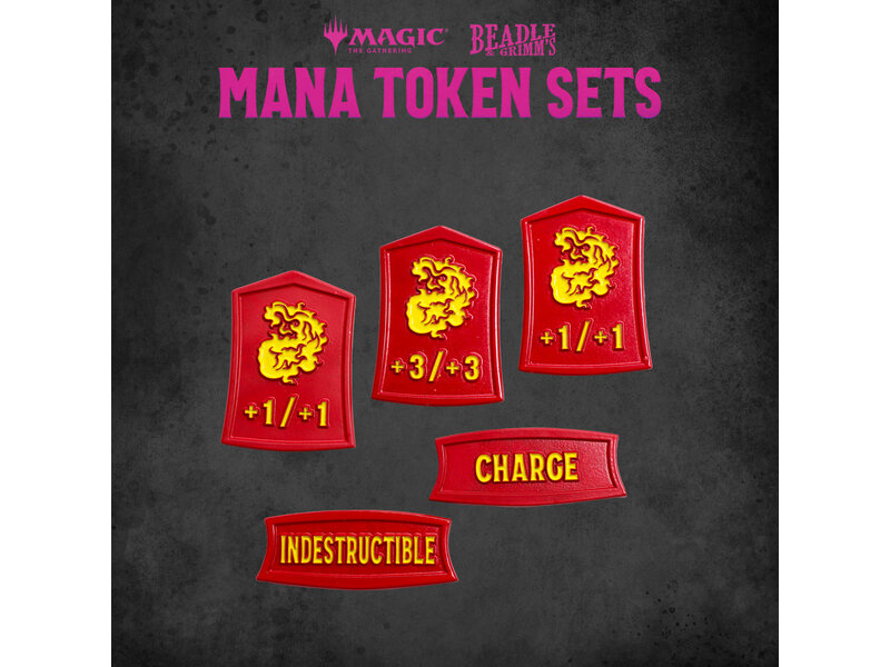 Magic The Gathering Beadle & Grimms Mtg Mana Token Set Red