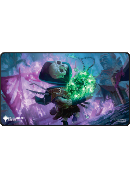 Ultra Pro Playmat Mtg Commander Series Three Color Shard Tinybones Black Stitched
