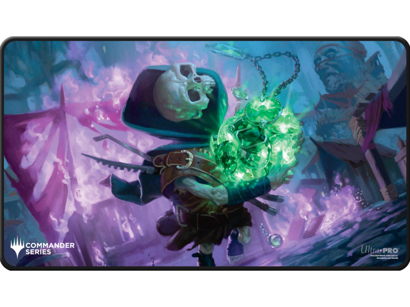 Ultra-Pro Ultra Pro Playmat Mtg Commander Series Three Color Shard Tinybones Black Stitched