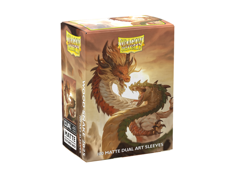 Dragon Shield Sleeves Dual Matte Wood Snake 2025 (100)