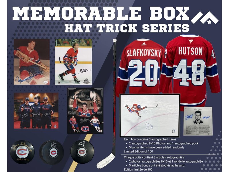 Memorable Box Hat Trick Montreal Canadiens Edition