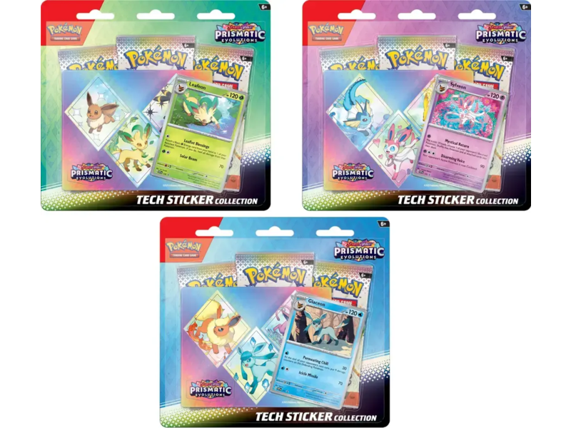 Pokémon Trading cards Pokemon Sv8.5 Prismatic Evolutions Tech Sticker Collection