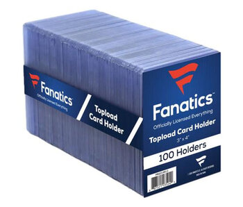 Fanatics 35pt 3x4 Top Loader - 100 Count