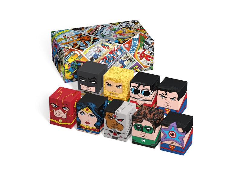 Squaroes DC Justice League WV1 Collectors Case Vintage Comics