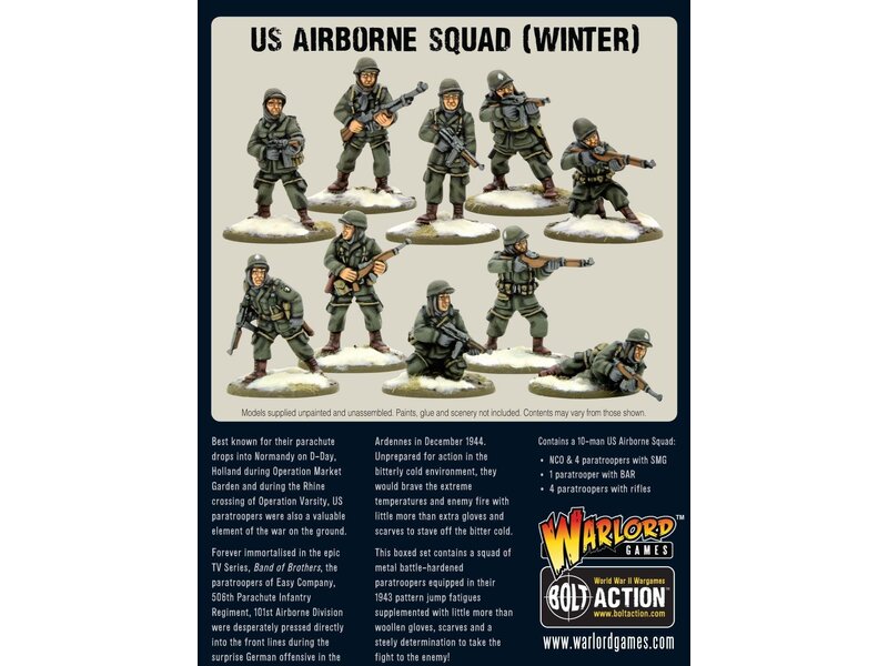 Warlord Games Bolt Action US Airborne (Winter) HQ