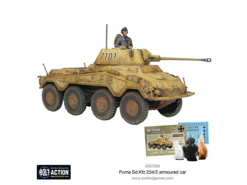 Warlord Games Bolt Action Puma Sd.Kfz 234/2 Armoured Car
