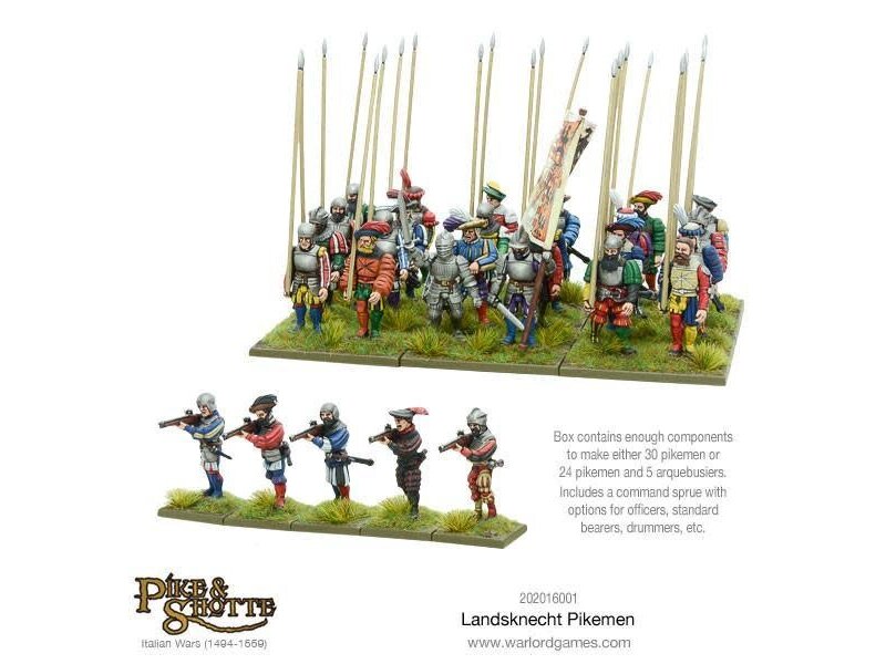 Warlord Games Pike & Shottle Landsknechts Pikemen