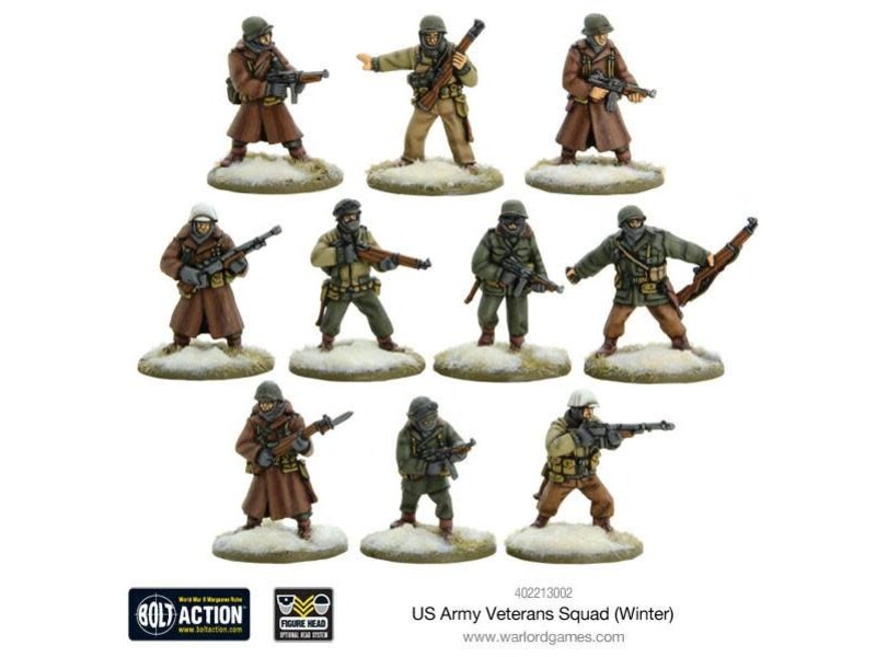 Warlord Games Bolt Action US Army Veterans Squad (Winter)