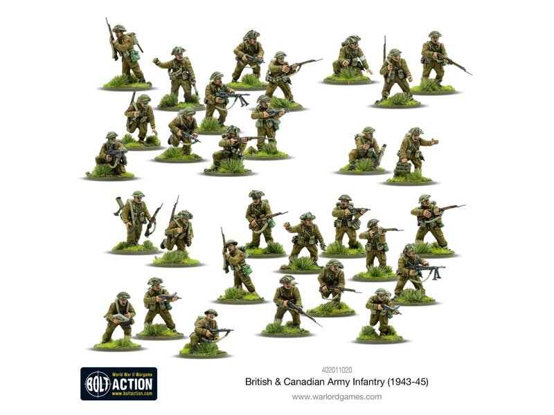 Warlord Games Bolt Action British & Canadian Army Infantry (1943-45)
