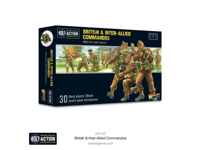 Warlord Games Bolt Action British & Inter-Allied Commandos (2021 Version)