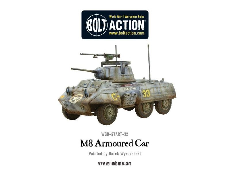 Warlord Games Bolt Action US Armoured Car Squadron (3 M8/M20 Greyhound Scout Cars)
