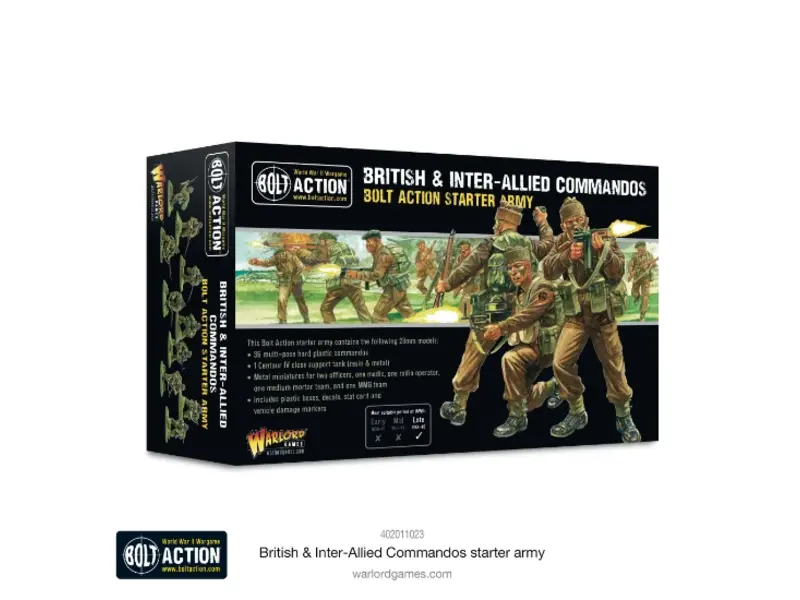Warlord Games Bolt Action British & Inter-Allied Commandos Starter Army