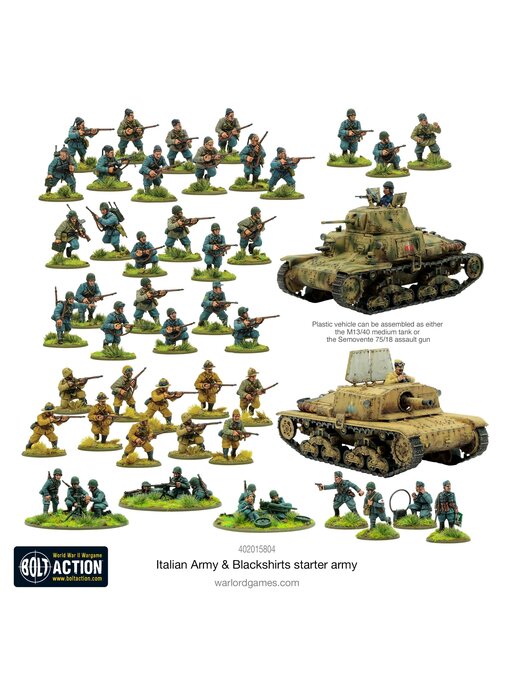 Bolt Action Italian Army & Blackshirts starter army